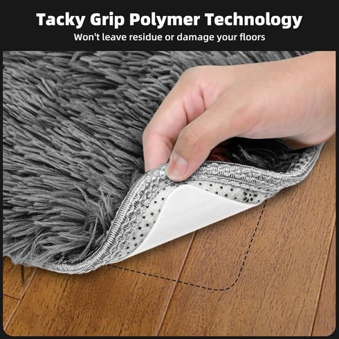 8-Pack (3.9"x3.9") SANKEMU Non-Slip Rug Grippers - Washable & Reusable Carpet Tape for Hardwood Floors, No Damage