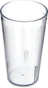 Carlisle FoodService Products 52128107 Stackable Shatter-Resistant Plastic Tumbler, 12 oz., Clear, Pack of 6