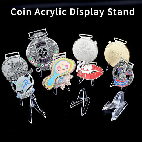 15 Pack Card Display Stands - Acrylic Clear Mini Stands for Sports Cards, Challenge Medals, and Trading Cards
