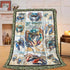 Luxvio Cozy 50"X40" Crab Blanket Coastal Crabs Throw Blanket Soft Warm Fuzzy Plush Gifts for Girls Women Lightweight
