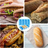 CANIPHA 2 Pack Hot Dog Bun Pan, Silicone Nonstick & Heat Proof Baking Molds for Homemade Hotdog Rolls