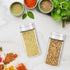 Segarty Spice Jar with Shaker Lids, 6 Pack 6 oz Glass Spice Jars with Adjustable Pour Holes