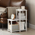 2-Tier 5-Cube Furinno Turn-N-Tube Storage Shelves, Ladder Shape Book Shelf with Open Frame Design, Corner Shelf