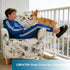 1 Sofa,A43 CRFATOP Printed Stretch Chair Slipcovers with Arms for Living Room Piece Accent Chair Covers Soft Banquet