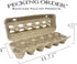 50 Pack Paper Pulp Egg Cartons
