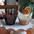 Large White and Brown Tulip Baking Cups, 2-1/4" Base Diameter x 4" Wall Height, Greaseproof Paper, Case of 130 pcs