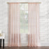 No. 918 Tayla Crushed Texture Semi-Sheer Curtain Panel, 50" x 84", Blush Pink