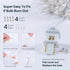 oopswow 100 Count Wire,23Feet Clear Christmas Lights White Incandescent Clear Mini Lights, Connectable Indoor Outdoor