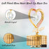 24K Matashi Gift for Her Gold Plated Music Box Plays Amazing Grace Elegant Home Decor Showpiece for Mom, Wife, Grandma