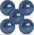 FUTUREPLUSX 5PCS Decorative Glass Orbs, 3.14inch Mosaic Sphere Balls for Bowls Vases Dining Table Home Decor