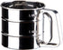 2.5 Cup Flour Sifter, Semi Automatic Small Baking Sieve, Stainless Steel Fine Mesh Sieve