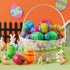 24PCS 3.15" JOYIN Printed Easter Eggs, Empty Fillable Colorful Plastic Eggs Bulks for Easter Hunt, Basket Stuffers