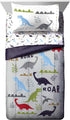 4 Set Set Jay Franco Trend Collector Dinosaur Roar Piece Toddler Bed - Includes Comforter & Sheet - Super Soft Fade