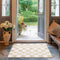 EVERGRACE Checkered Plaid Area Rug 2x3, Soft Fuzzy Faux Wool Washable Anti Slip Small Rug for Entryway Bedroom