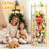 Hsenowi Stuffed Animal Storage Zoo Organizer Natural Pine Plushies Storage with Elastic Bands Vertical Wood Toy Holder