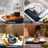 Nautical Dish Drying Mat - Absorbent Anchor Mat for Kitchen Counter, Coffee Bar, Dish Rack Drainer, JL-GZD
