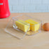 Clear Plastic Butter Dish with Lid - Reusable Butter Keeper