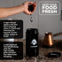 KOZO Black Glass Airtight Storage Jar with UV Protection, Humidity Pack, Large 2 oz Size (1000ml) for Spices and Herbs