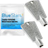 BlueStars 216702900 Metal Freezer Door Key - Compatible with Frigidaire & Kenmore Freezers - 2 Packs