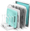Simple Houseware Adjustable Pan Organizer, 7 Compartments, White