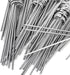 Yesland 100 Pack 6-Inch Circle Top Pins, 11 Gauge Anti-Rust Galvanized Steel Landscape Staples for Garden