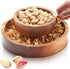 Tioncy Pistachio Snack Bowl with Shell Storage Magnetic Hold Wood Double Layer