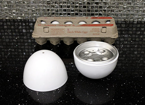 Microwave Egg Boiler Cooker - BPA Free for Hard or Soft Boiled Eggs, Cooks Up to 4 Eggs in Minutes