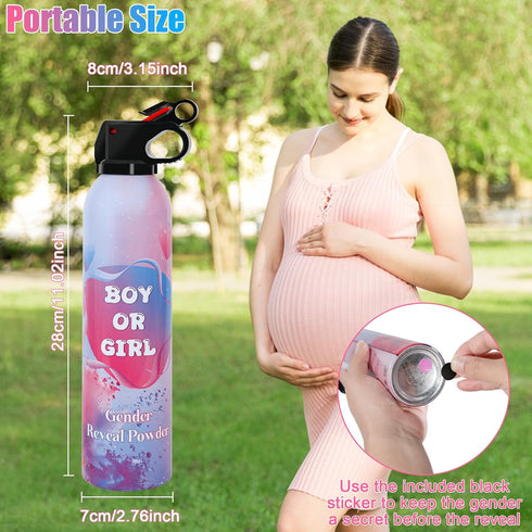 4 Pack Pink Gender Reveal Smoke Bombs for Baby Girl, Color Powder or Dust for Gender Announcement Idea, Baby Shower