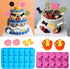 Silicone Molds Puppy Dog Paw and Bone Molds (6 PCS) for Baking, Chocolate, Candy, Jelly, Ice Cube Treat Molds