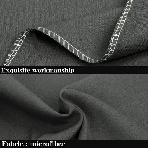 NTBAY Queen Pillowcase Set, 4 Pack Brushed Microfiber 20x30 Pillowcases, Dark Grey with Envelope Closure