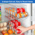 2 Pack Puricon Soda Can Organizer Dispenser for Refrigerator, Plastic Canned Food Pop Beverage Container Holder Storage