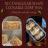 KitchenDance Disposable Aluminum Loaf Pan with Plastic Lids, 2 Pounds, Gold, 1850P