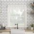 No. 918 Alison Floral Lace Sheer Rod Pocket Kitchen Curtain Tier Pair, 58" x 36", Ivory Color