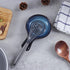 Blue Ceramic Spoon Rest for Kitchen, Heat Resistant Utensil Holder for Countertop, Dishwasher Safe, Cooking Spoon Holder