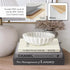 '-Set 3 Aesthetic Decorative Books of Minimalist Linen Hardcover Faux/Fake Books for Coffee Table Home Decor Living Room