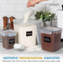 Set 3 (6L, 2.9L, 1.1L) Shazo Flour Sugar Storage Containers of Large Airtight Food Storage Containers with Lids