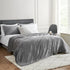 Hansleep Fleece Throw Blanket, Super Soft Flannel Fuzzy Grey, Plush Cozy Blanket for All Seasons, 50x60 Inches