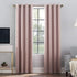 Sun Zero Nordic Theater Grade Extreme 100% Blackout Grommet Curtain Single Panel, 52" x 54", Blush Pink