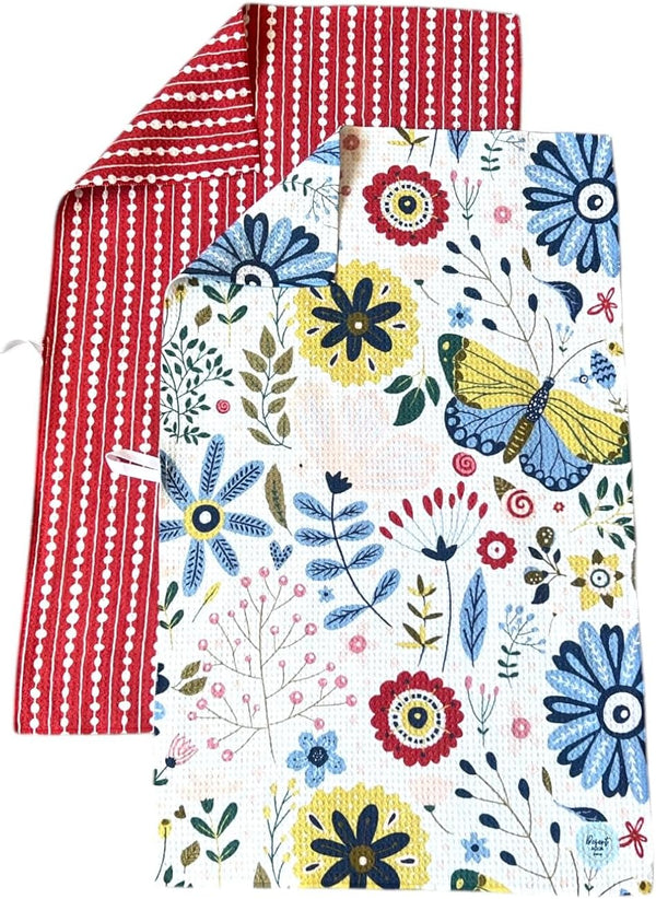 || 2 Pack Double Sided|| Not Your Ordinary Dish Towels || Waffle