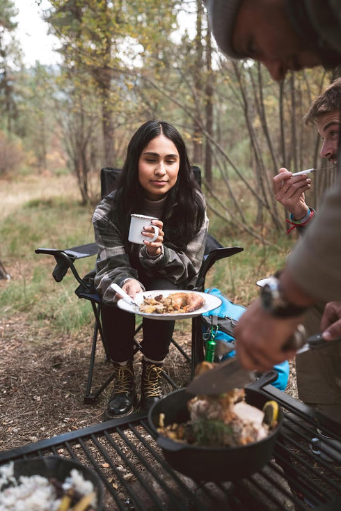 Stansport 24-Piece Camping Enamel Tableware Set