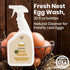 32 2-Pack Clean Republic Good Salt Pet Fresh Nest Egg Wash Spray, Natural Cleaner for Freshly Laid Eggs, Made in the
