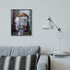 Stupell Industries Dog Reading Newspaper on Toilet, Funny Framed Giclee Art by Artist Lucia Heffernan