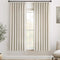 63 Inch Linen Curtains 2 Panel Set for Living Room Natural Beige
