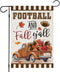 Welcome Thanksgiving Fall Garden Flags - FOOTBALL and Fall Y'all Truck with Maple Leaves, 12x18 Inch Outdoor Decor