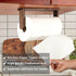 Wood-Paper-Towel-Holder-Under-Cabinet-Kitchen-Handmade - Wall Mounted/Adhesive No Drill Sturdy Roll Hanging Organizer