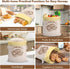 NIKKOUR (2 Pack) 2) Cotton Beeswax Bread Bag Reusable Double-Lock Freezer Safe for Homemade Sourdough Bread Food