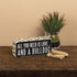 Box Sign, 2.5-Inch by 6-Inch, Bulldog, Primitives by Kathy