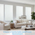 Qualsen Window Privacy Film - Frosted Glass Window Film Matte White Non-Adhesive Static Cling for Home Office