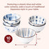 Japanese Rice Bowls Set of 6, Vintage Blue White Porcelain Cereal Bowls, Stackable, Microwaveable & Oven Safe