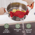 Kitchen Gizmo Snap N Strain Silicone Pot Strainer, Adjustable Clip-On Pasta Strainer for Pots, Pans, Large Red Colander